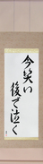 Japanese Hanging Scroll - Laugh Now, Cry Later (ima warai ato de naku)  (VD6A)