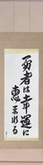 Japanese Hanging Scroll - Fortune Favors The Brave (yuusha wa kouun ni megumareru)  (VD5C)