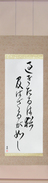 Japanese Hanging Scroll - Let what is past flow away downstream (sugitaru wa nao oyobazaru ga gotoshi)  (VC7C)