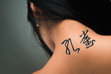 Japanese Peafowl Tattoo by Master Japanese Calligrapher Eri Takase