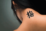 Japanese Plum Blossom Tattoo by Master Japanese Calligrapher Eri Takase