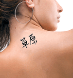 Japanese Meadow Tattoo by Master Japanese Calligrapher Eri Takase