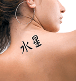 Japanese Mercury Tattoo by Master Japanese Calligrapher Eri Takase