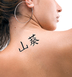 Japanese Wasabi Tattoo by Master Japanese Calligrapher Eri Takase